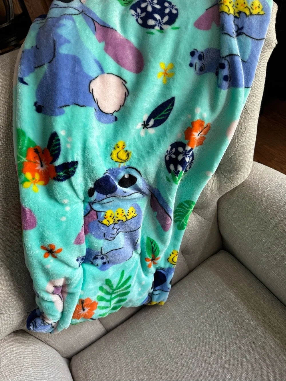 Disney Stitch Plush Throw Blanket - NWT